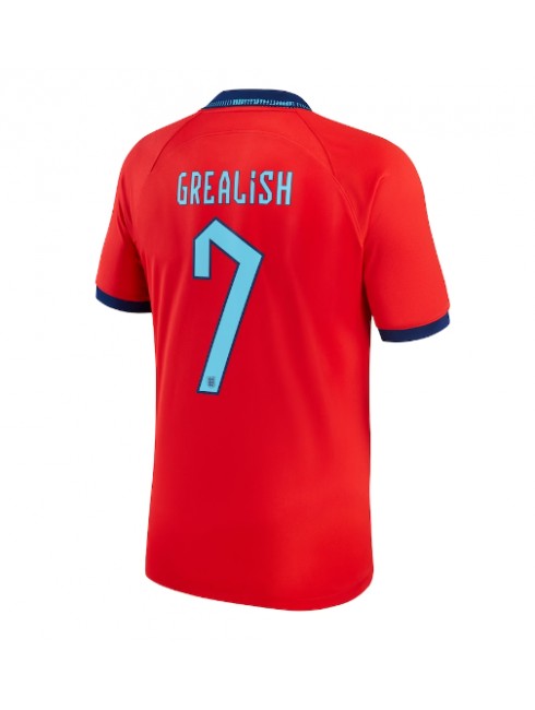 England Jack Grealish #7 Replika Borta Kläder VM 2022 Kortärmad